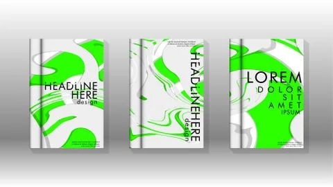 Abstract cover with liquid elements. book design concept. Futuristic business 库存插图