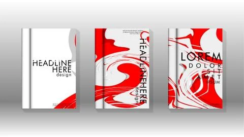 Abstract cover with liquid elements. book design concept. Futuristic business 库存插图