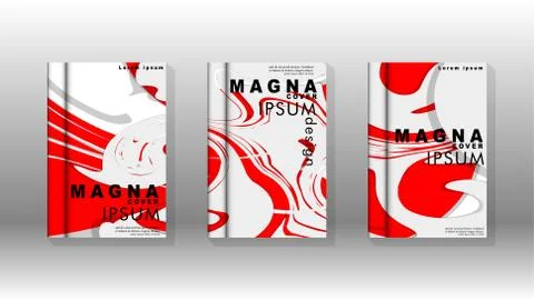 Abstract cover with liquid elements. book design concept. Futuristic business Stock Illustration