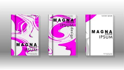 Abstract cover with liquid elements. book design concept. Futuristic business 库存插图