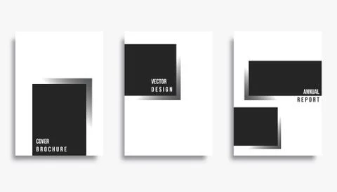 Abstract cover template design set. Vector illustration. Stock Illustration