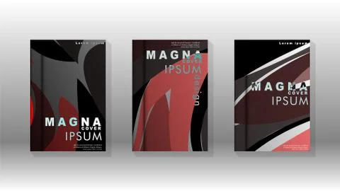 Abstract cover with wave elements. book design concept. Futuristic business l 스톡 일러스트