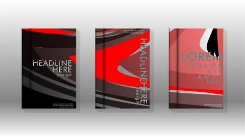 Abstract cover with wave elements. book design concept. Futuristic business l 스톡 일러스트