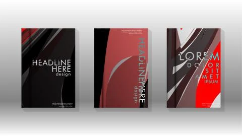 Abstract cover with wave elements. book design concept. Futuristic business l Stock Illustration