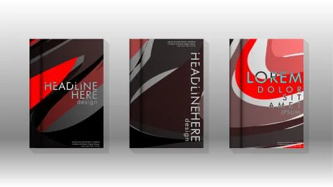 Abstract cover with wave elements. book design concept. Futuristic business l 스톡 일러스트