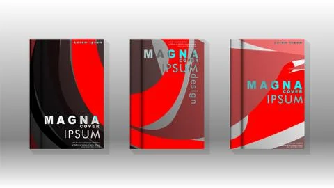 Abstract cover with wave elements. book design concept. Futuristic business l Stock Illustration