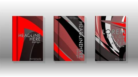 Abstract cover with wave elements. book design concept. Futuristic business l Illustrazione stock