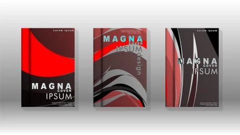 Abstract cover with wave elements. book design concept. Futuristic business l 스톡 일러스트