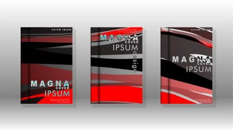 Abstract cover with wave elements. book design concept. Futuristic business l 스톡 일러스트