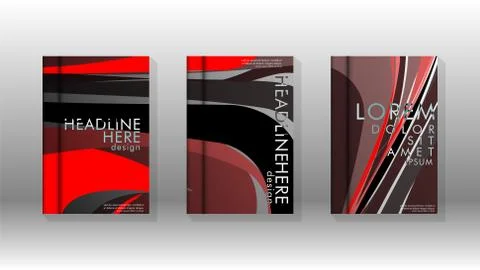 Abstract cover with wave elements. book design concept. Futuristic business l 스톡 일러스트
