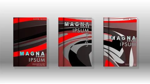 Abstract cover with wave elements. book design concept. Futuristic business l 스톡 일러스트