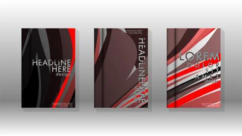 Abstract cover with wave elements. book design concept. Futuristic business l イラスト素材