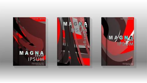 Abstract cover with wave elements. book design concept. Futuristic business l イラスト素材