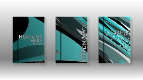 Abstract cover with wave elements. book design concept. Futuristic business l 스톡 일러스트