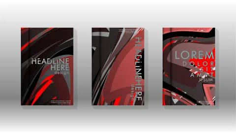 Abstract cover with wave elements. book design concept. Futuristic business l 스톡 일러스트