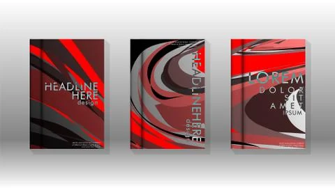 Abstract cover with wave elements. book design concept. Futuristic business l 스톡 일러스트