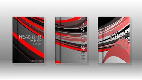 Abstract cover with wave elements. book design concept. Futuristic business l Stock Illustration