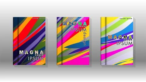 Abstract cover with wave elements. book design concept. Futuristic business l 스톡 일러스트