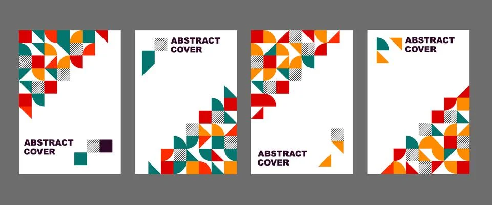 Abstract covers design, geometric background, vector image Illustrazione stock