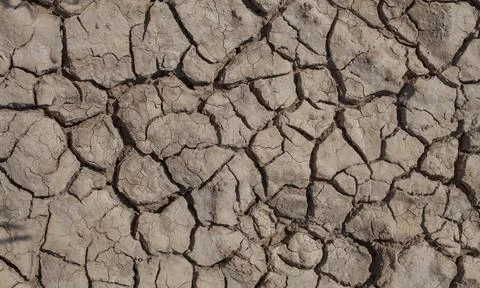 Abstract cracked pattern background. Environment, climate change, global wa.. Stock Photos