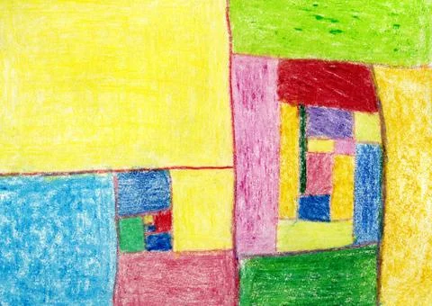 Abstract crayon pencils background Illustrazione stock