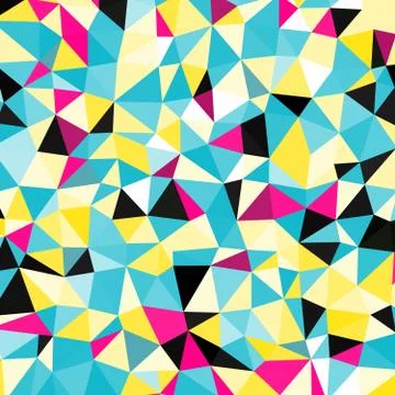 Abstract crazzy color triangle background. Vector illustration Illustrazione stock