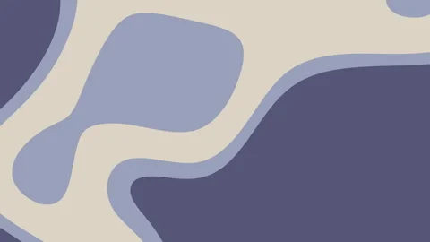Abstract cream and blue layered shapes background Stock Footage 313472474