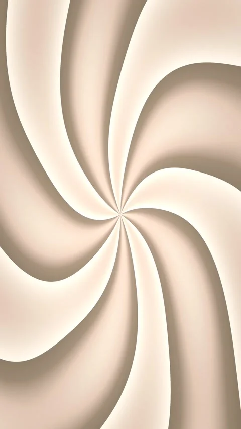 Abstract Cream Beige Spiral Motion Background with Flowing Waves and Smooth Stock Footage 342928055