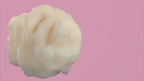 Abstract cream figure Stock Footage 236245150