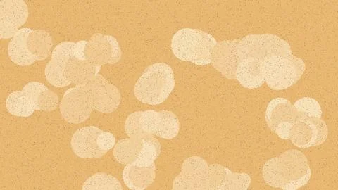 Abstract cream splatter patterns on beige background Stock Illustration