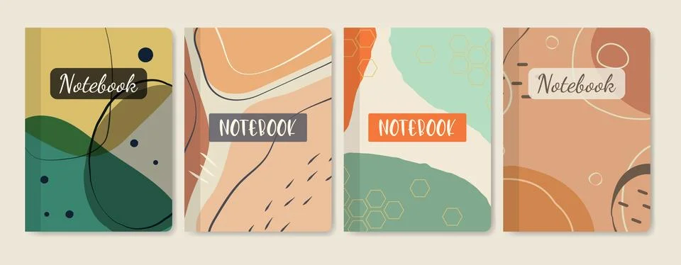 Abstract creative artistic diary template - doodle hand drawn elements. Wor.. Stock Illustration