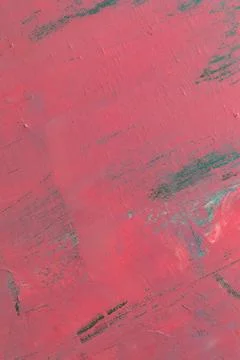Abstract creative background: chaotic stains of oil paint on linen canvas wit Stock Photos