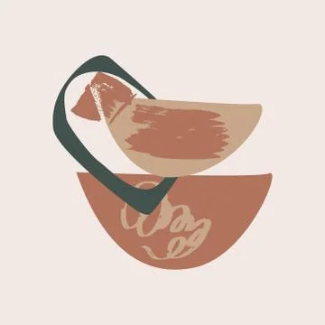 Abstract creative background. Colorful shapes and textures. Modern composition Stock Illustration