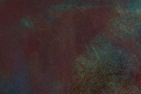 Abstract creative background: dull, chaotic oil paint spots on linen canvas b Stock Photos
