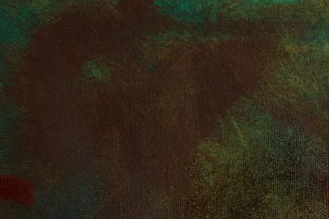 Abstract creative background: dull, chaotic oil paint spots on linen canvas b Stock Photos