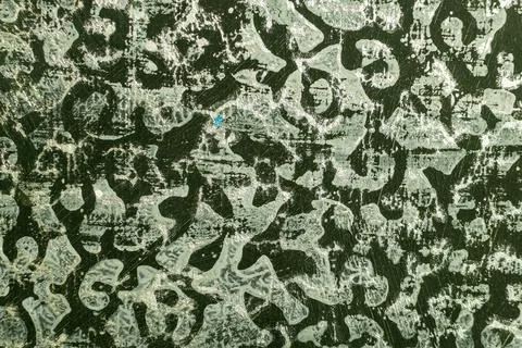 Abstract creative background: figured plaster made with a pattern roller, ton Stock Photos