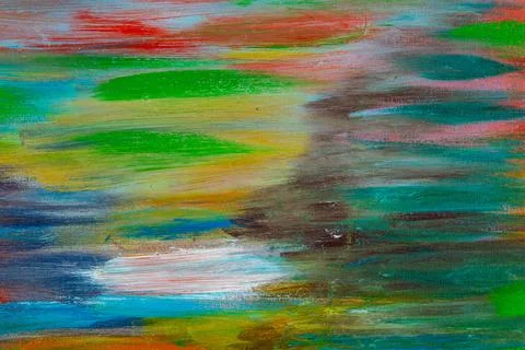 Abstract creative background: light bright chaotic spots of oil paint on line Stock Photos