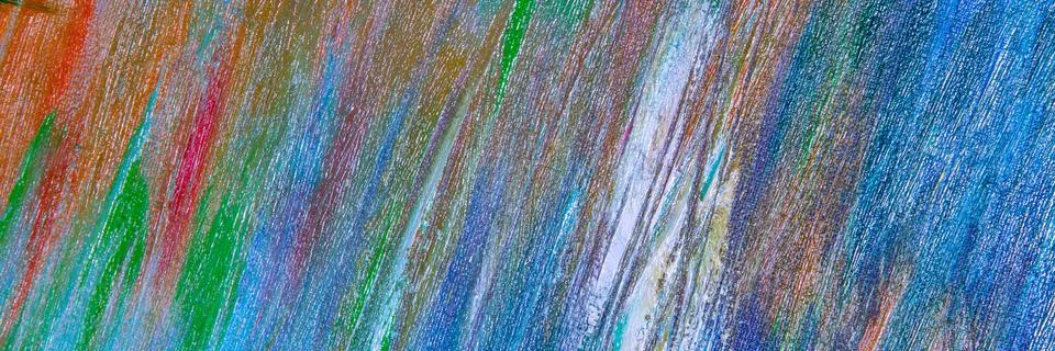 Abstract creative background: light bright chaotic spots of oil paint on line Stock Photos
