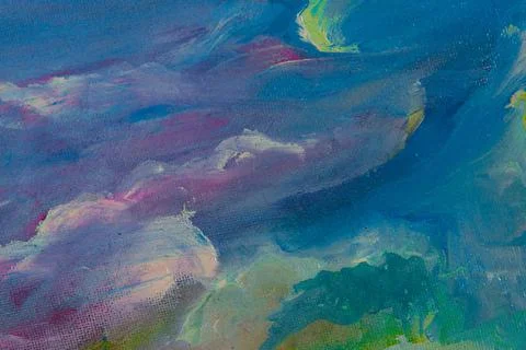 Abstract creative background: light bright chaotic spots of oil paint on line Stock Photos