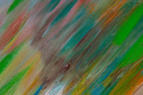 Abstract creative background: light bright chaotic spots of oil paint on line Stock Photos