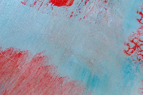 Abstract creative background: red blurred stains of colored primer when tonin Stock Illustration