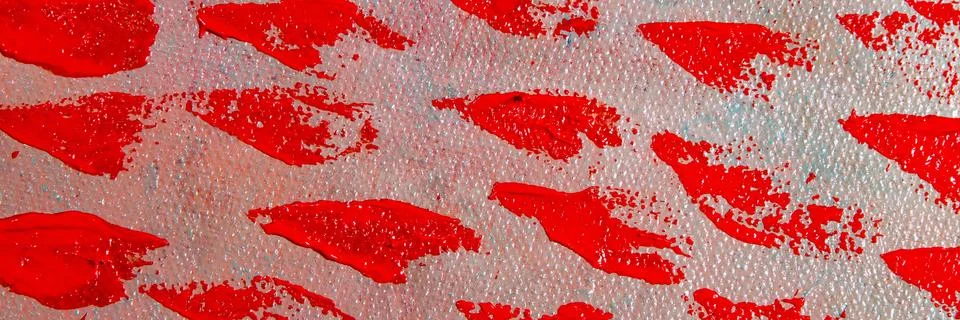 Abstract creative background: red blurred stains of colored primer when tonin Stock Illustration