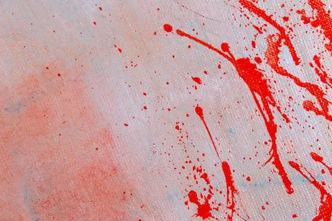 Abstract creative background: red blurred spots and splashes with stains of c Stock Photos