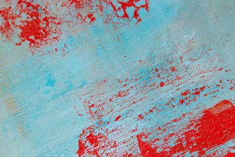 Abstract creative background: red blurred stains of colored primer when tonin Stock Photos