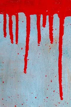 Abstract creative background: a red spot with smudges of colored primer when  Stock Photos
