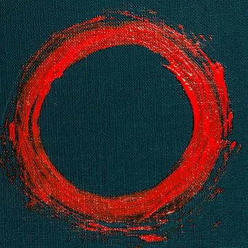 Abstract creative background: red spots, strokes and splashes of colored prim Stock Illustration