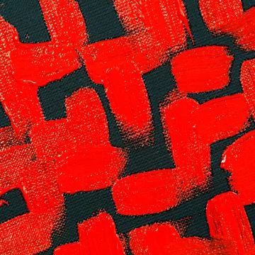 Abstract creative background: red spots, strokes and splashes of colored prim Stock Photos