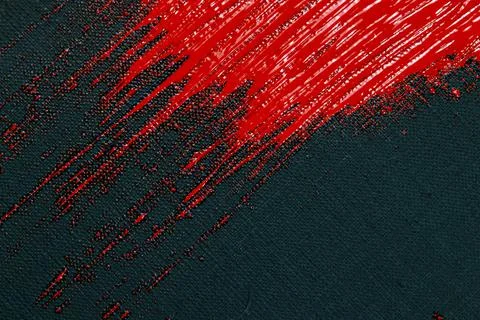 Abstract creative background: red spots, strokes and splashes of colored prim Stock Photos