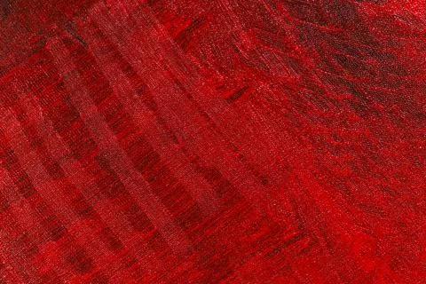 Abstract creative background: red stain of colored primer when toning the can Stock Photos