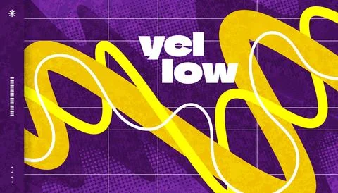 Abstract Creative Background with Wavy Lines, Halftones and Texture Effects Illustrazione stock